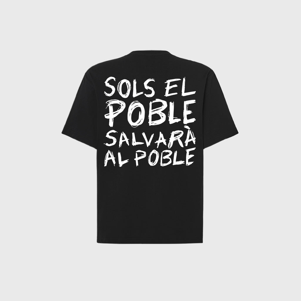 CAMISETA NEGRA "EL POBLE"